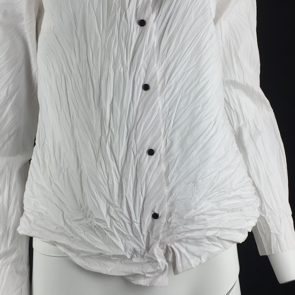 Babette SF long sleeves crinkle pleats shirt - Picture 2 of 8